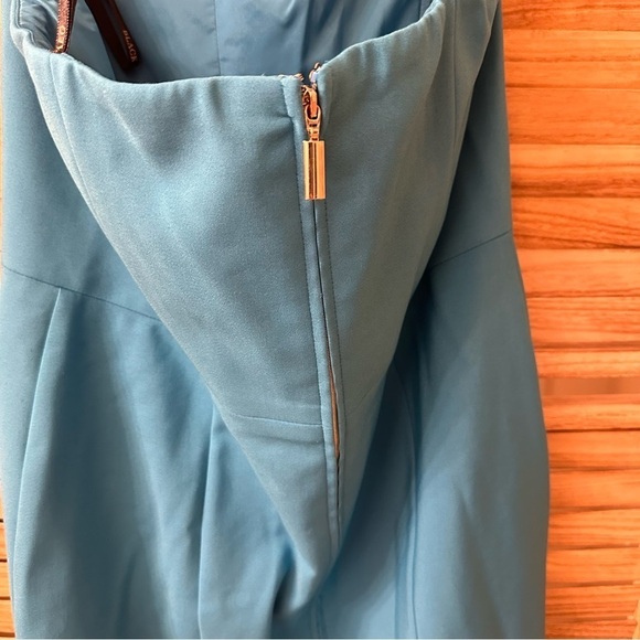 Black Halo Aqua Olsen sheath dress in blue size 12 - Picture 6 of 7